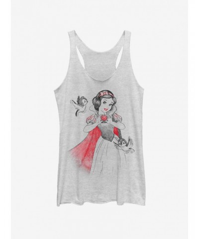 Disney Snow White Snow Sketch Vignette Girls Tank $12.43 Tanks