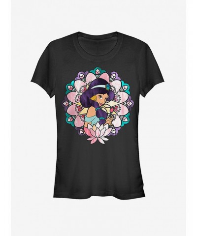 Disney Jasmine Lotus Flower Girls T-Shirt $8.47 T-Shirts